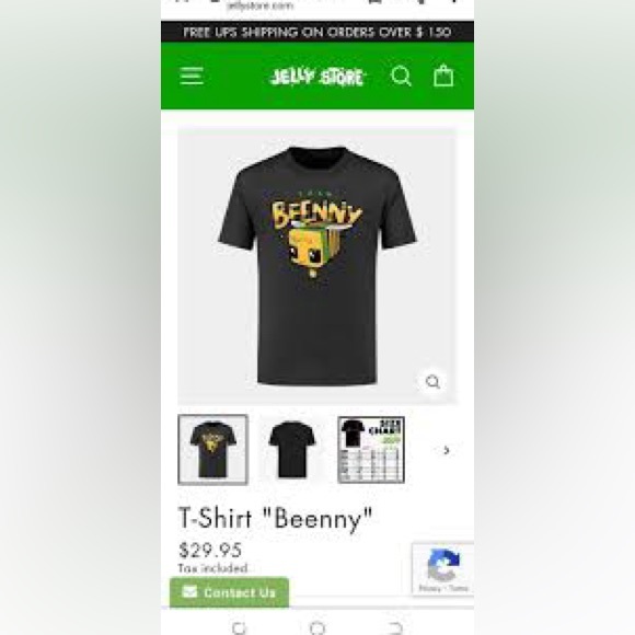 {Jelly} Team Benny T-Shirt Youth - Sz 10-11 - Picture 3 of 7